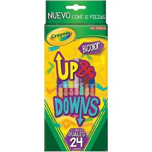 Lápices De Colores Crayola Bicolor 12 Doble Punta 24 Colores