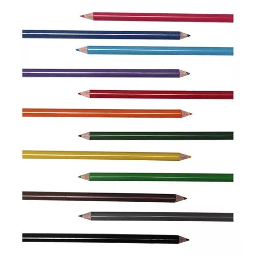 Lápices De Colores Blanca Nieves Dixon Largos 12 Piezas