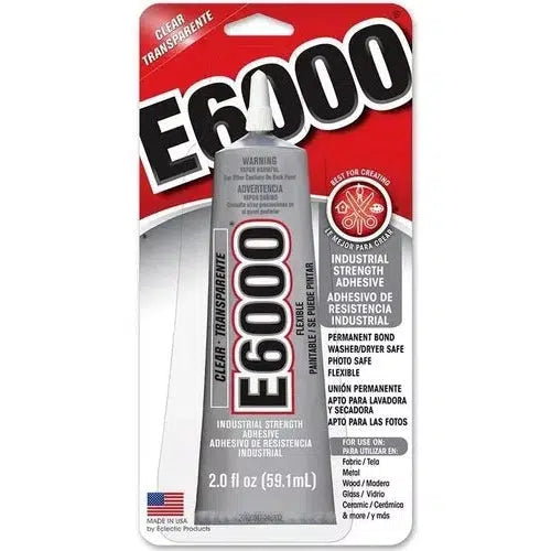 Pegamento Adhesivo E6000 Transparente Para Manualidades 2 Oz