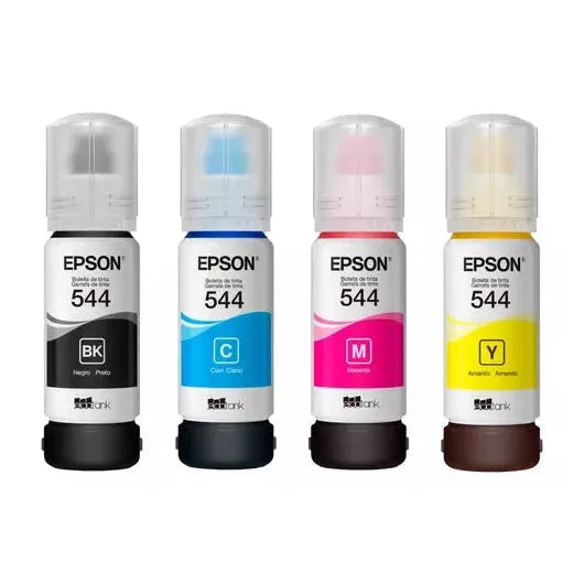 Tinta Epson Original T544 L1110 L3110 L3150 Ecofit Cmyk