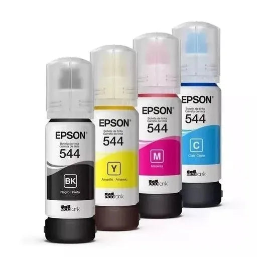 Tinta Epson Original T544 L1110 L3110 L3150 Ecofit Cmyk