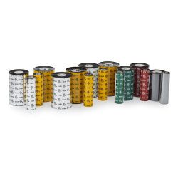 Cinta de Resina Industrial Zebra 06200GS11007 Longitud del Rollo (110x74) mm Numero de Piezas 48 Cintas por Caja Compatible con GC420t GK420t Color del Producto Negro, Amarillo