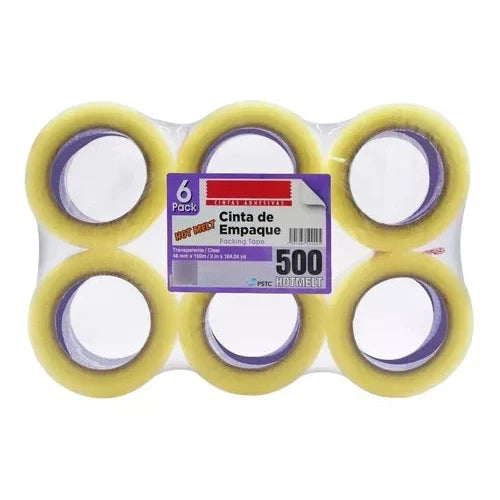Cinta Adhesiva Empaque Navitek Hot Melt 48 Mm X 150 Mts 6 Pz