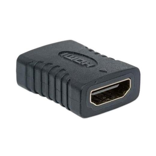Manhattan Cople HDMI A Hembra - HDMI A Hembra, Conexión Recta, Negro