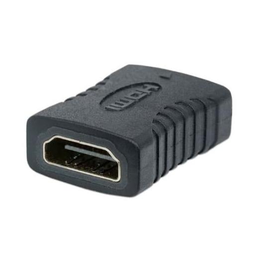 Manhattan Cople HDMI A Hembra - HDMI A Hembra, Conexión Recta, Negro