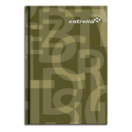 Libreta Estrella 1/4 Pasta Dura Forma Francesa Raya C/Índice 240 Hojas