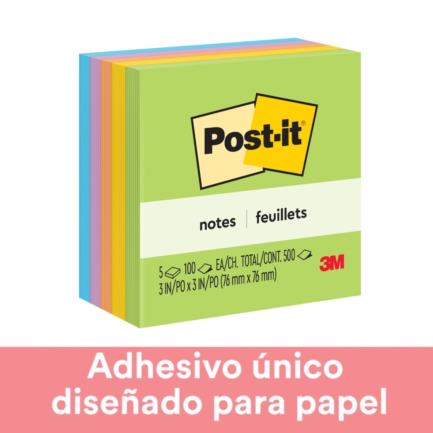 Notas Post-It 7.6X7.6 C/5 - Blocks 100Hjs C/U