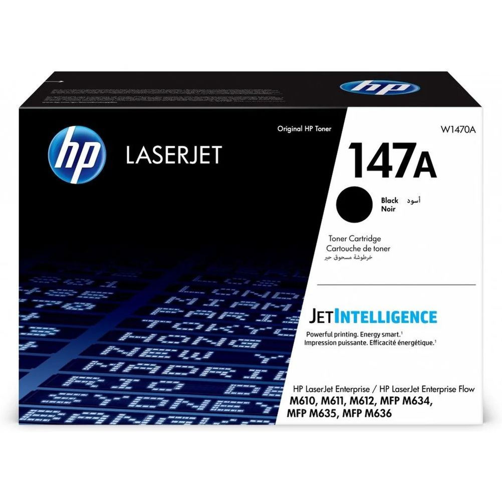 Cartucho de Toner HP LaserJet 147A Negro LaserJet Enterprise M611, M612, M635