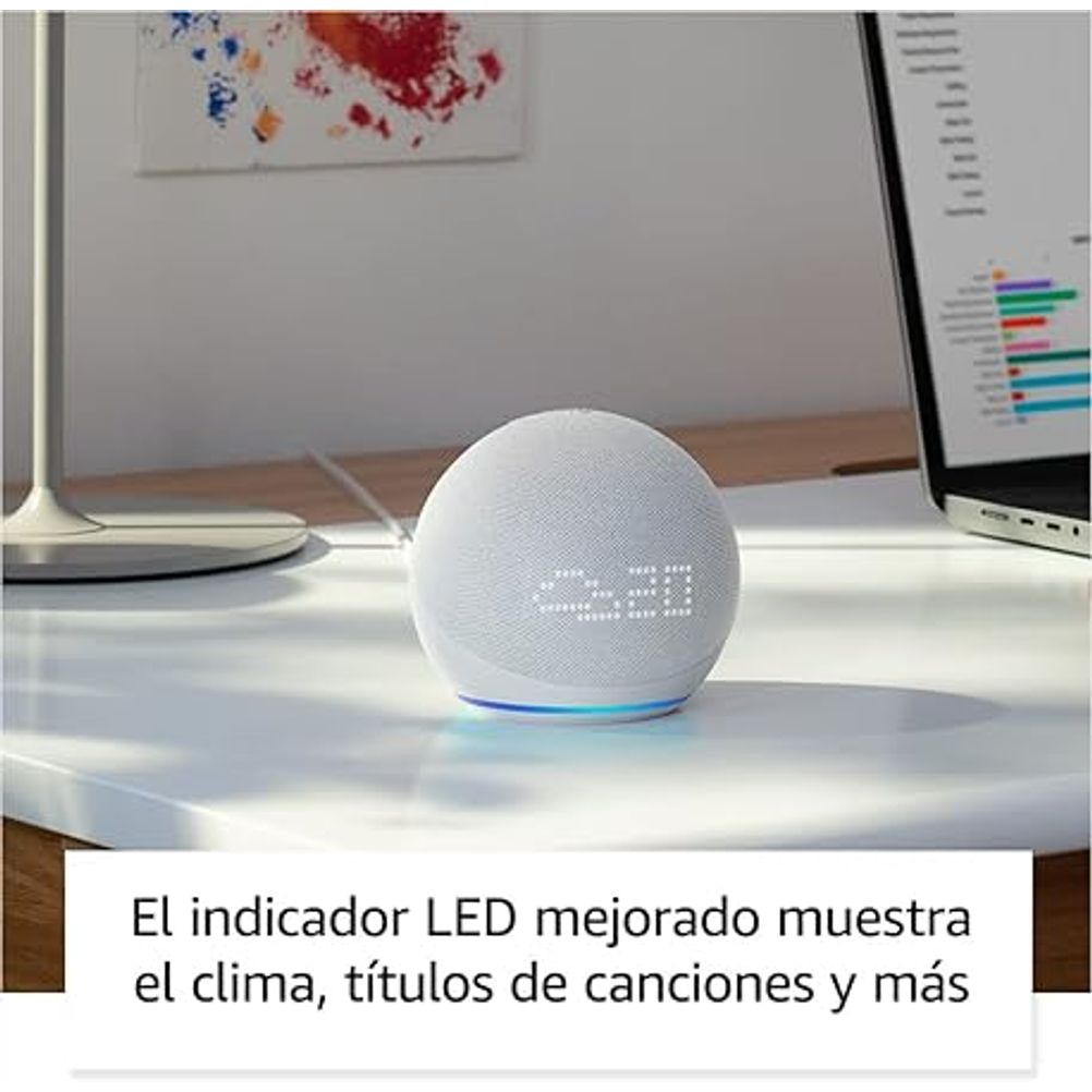 Amazon Echo Dot (5.ª generación, modelo de 2022) | Bocina inteligente con Alexa | Azul Gris