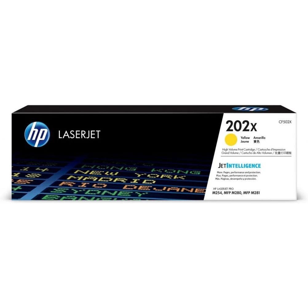 Cartucho de Toner HP 202X Amarillo Original