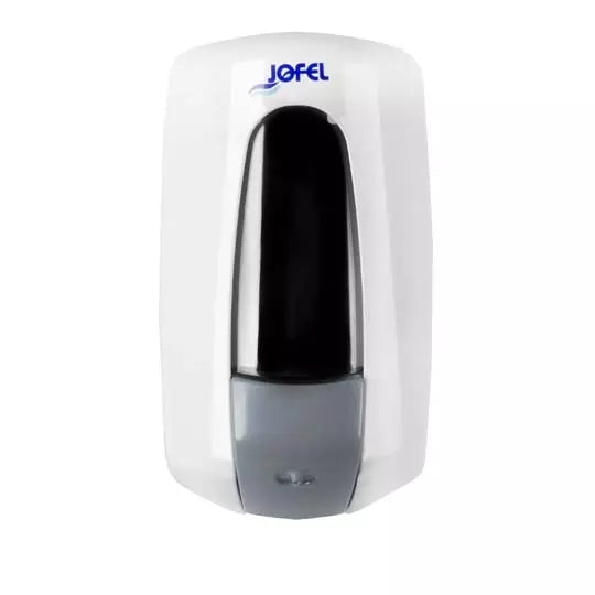 Despachador de jabón líquido con depósito rellenable de 1,000 ml.