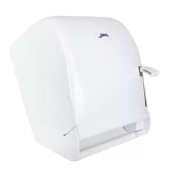 Despachador de toalla en rollo, accioiento por palanca. 180 m