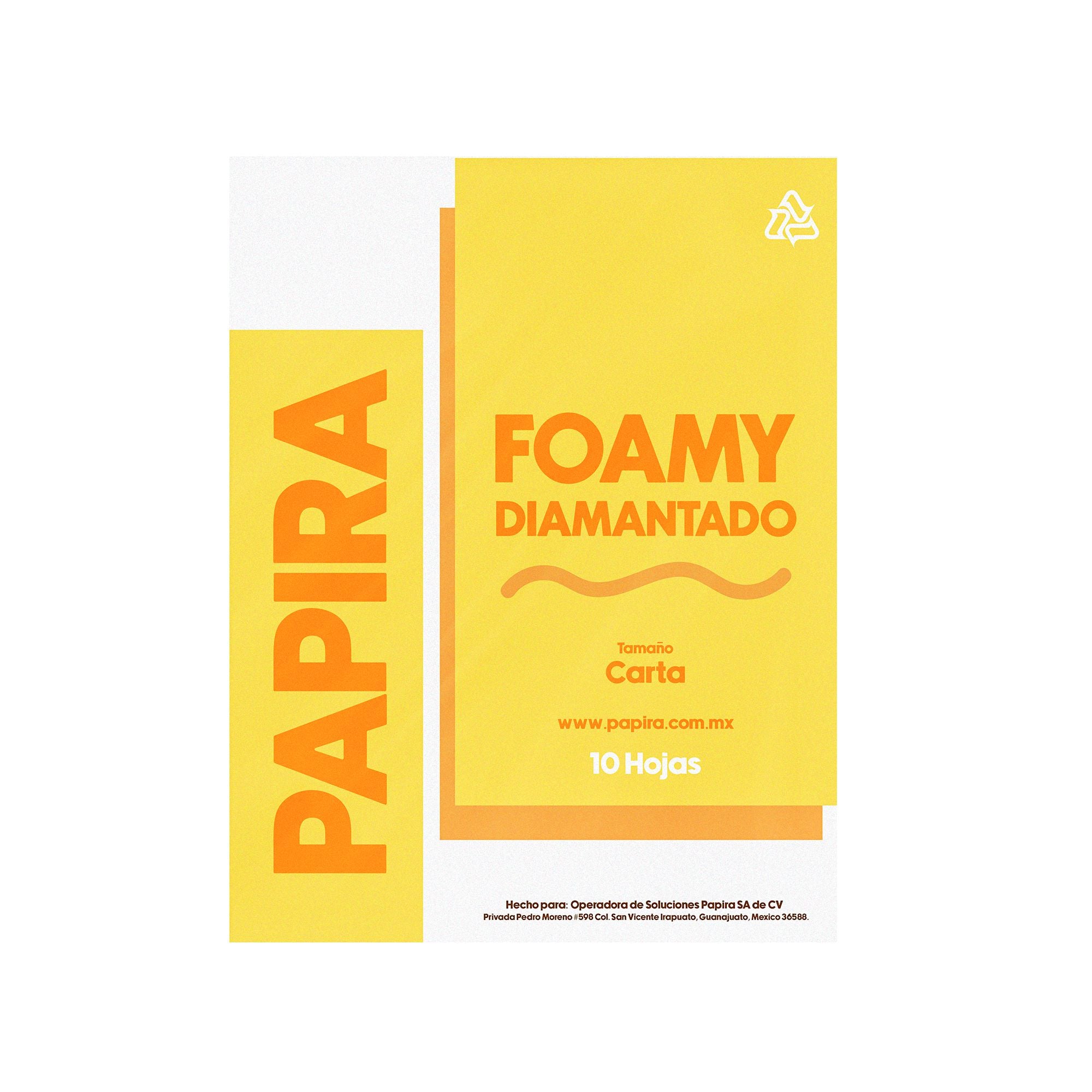 Foamy Diamantado Papira Tamaño Carta 10 Hojas