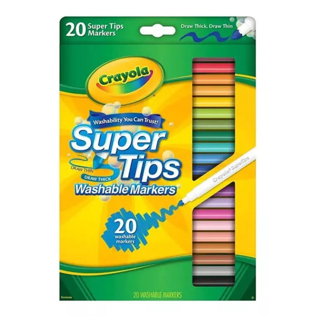 marcadores plumones crayola super tips