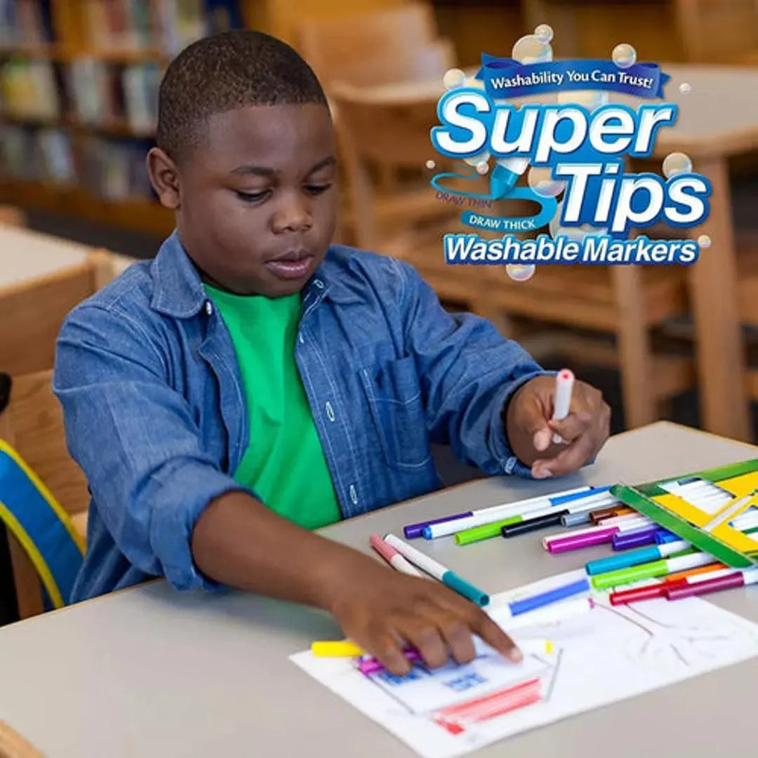 marcadores plumones crayola super tips
