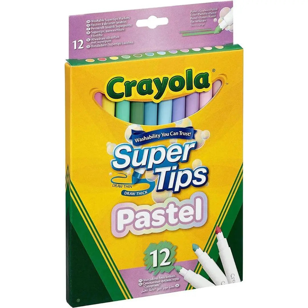 marcadores plumones crayola super tips