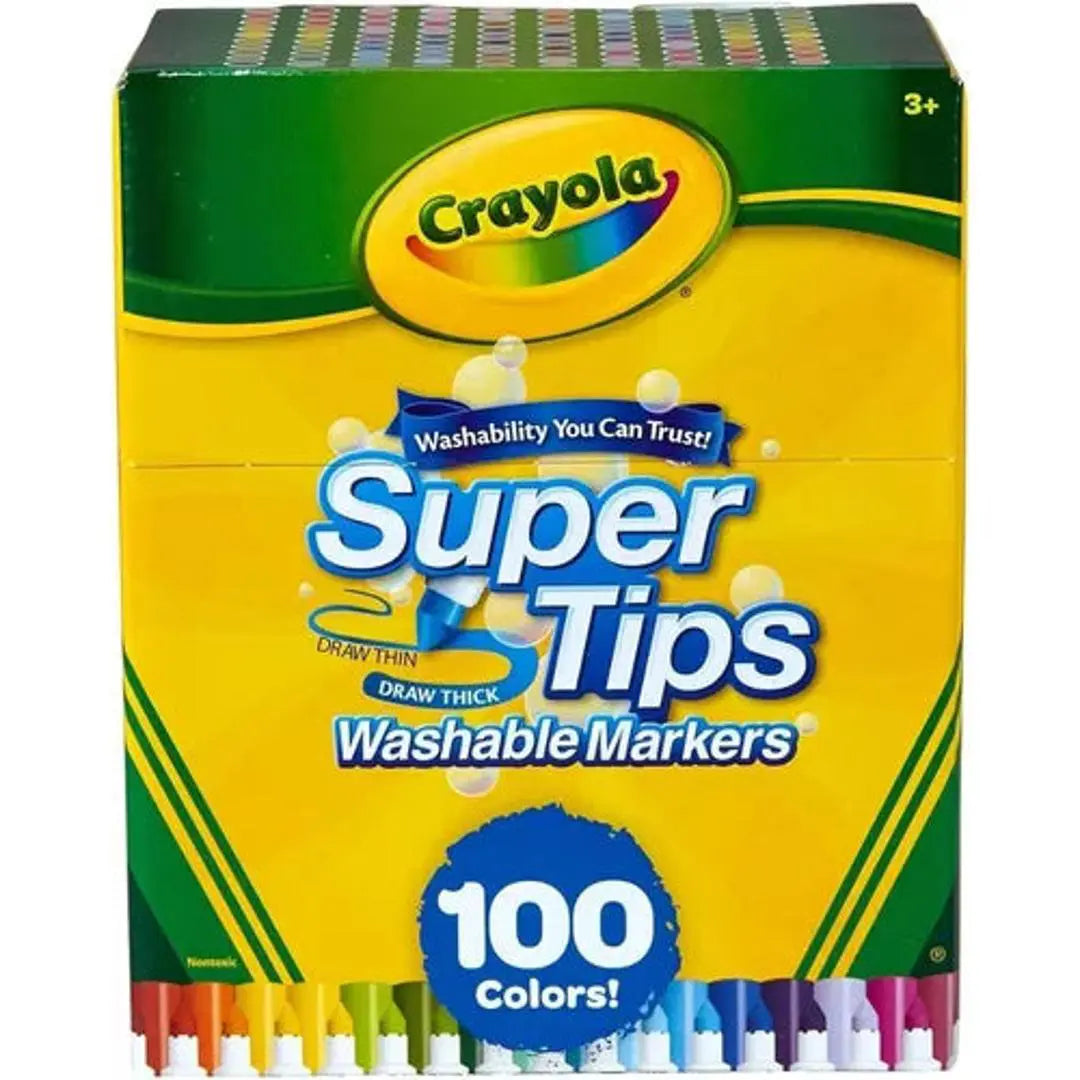 marcadores plumones crayola super tips