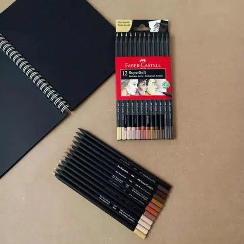 Faber Castell Lápices De Colores Super Soft Tonos Piel 12 Pz