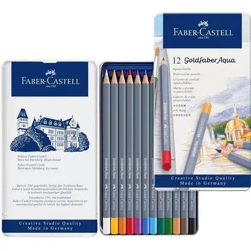 Faber Castell Lápices Colores Acuarelables Goldfaber Aqua 12