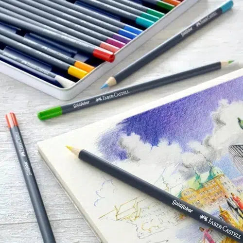 Faber Castell Lápices Colores Acuarelables Goldfaber Aqua 12