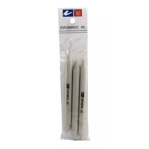 Esfuminos Rodin Atl Para Difuminar Doble Punta #5 Paq. 3 Pzs