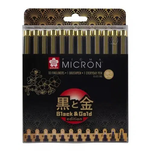 Kit Estilógrafo Sakura Pigma Micron Edición Limitada 12 Pzs