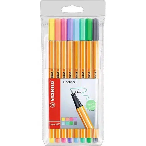 Rotulador Stabilo Point 88 Pastel 0.4 Mm Estuche 8 Colores