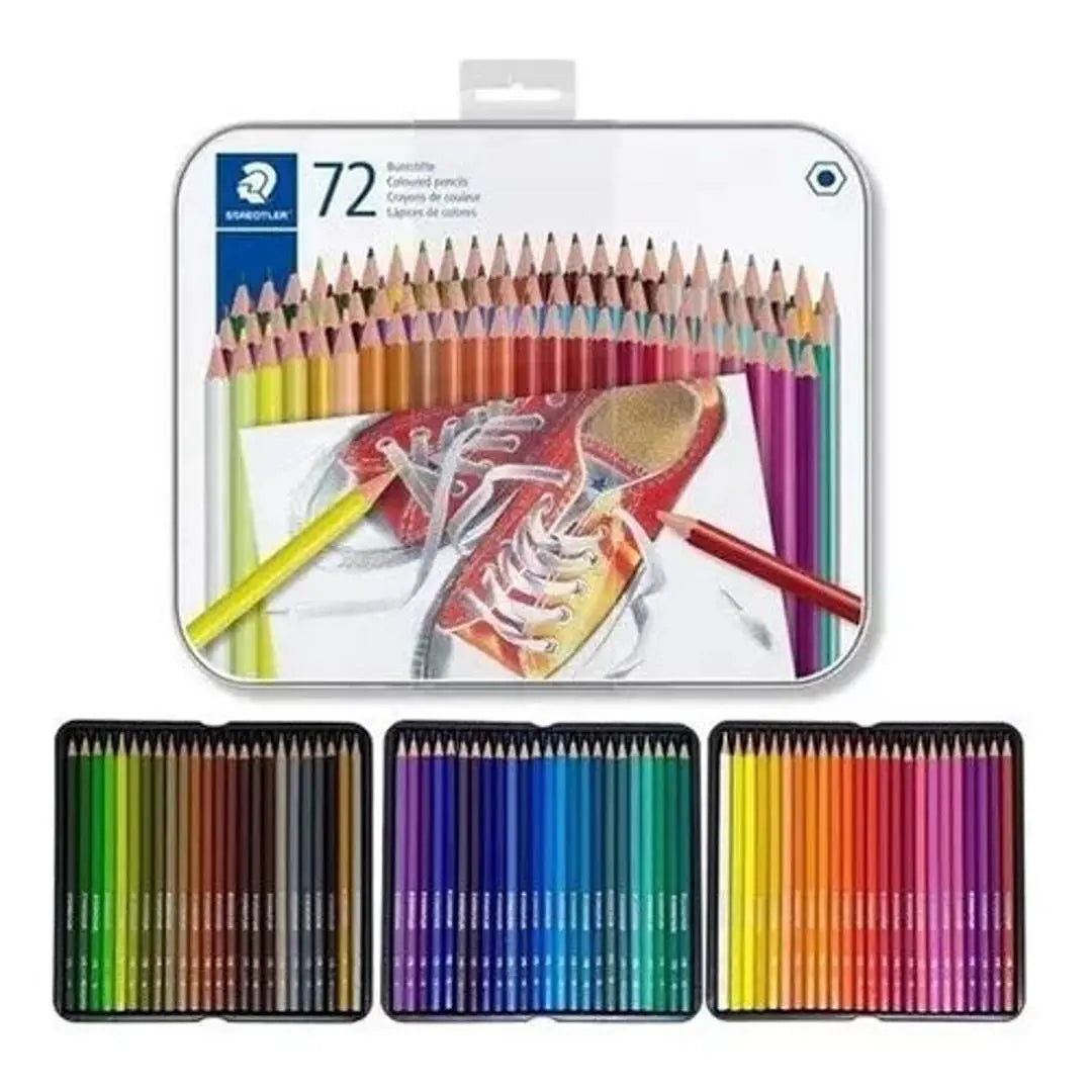 Lápices De Colores Staedtler Estuche Metálico Con 72 Piezas