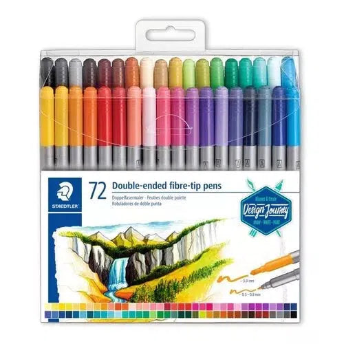 Plumón Marcador Staedtler Duo Color Doble Punta 72 Colores