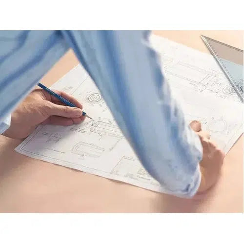Lápices Para Diseño Mars Lumograph Staedtler Estuche 6 Pzs