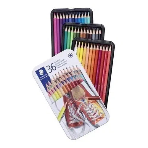 Lápices De Colores Staedtler Estuche Metálico Con 36 Piezas