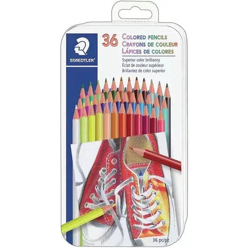 Lápices De Colores Staedtler Estuche Metálico Con 36 Piezas