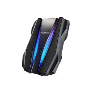 Disco Duro Externo Adata HD770G RGB 2.5", 2TB, USB, Negro, A Prueba de Agua, Polvo y Golpes