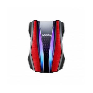 Disco Duro Externo Adata HD770G RGB 2.5", 2TB, USB, Rojo, A Prueba de Agua, Polvo y Golpes