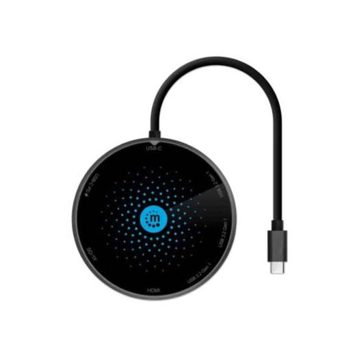 Manhattan Docking Station USB C, 1x USB 3.0, 1x HDMI, Negro