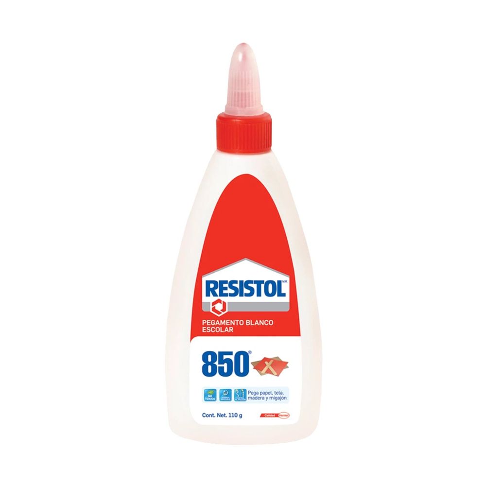 Pegamento Liquido Resistol 850 de 110gr Polipropileno Color Blanco