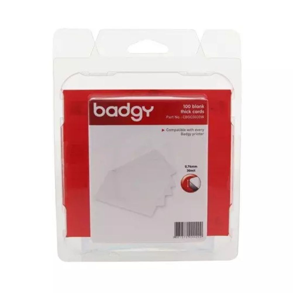 Paquete de 100 Tarjetas PVC Cal. 030 BAD