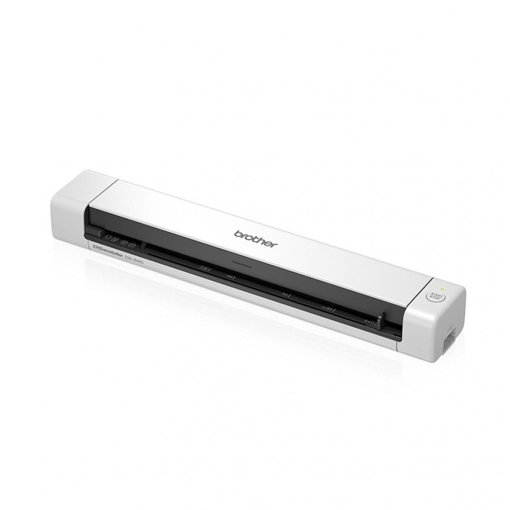 Escáner Portátil Brother Ds640, 1200 X 1200 Dpi, Escáner Color, Usb 3.0, Negro/Blanco
