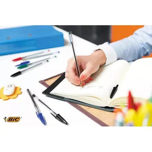 Kit Plumas Lapiceros Bic Dura+ Punto Mediano 1 Mm 60 Piezas