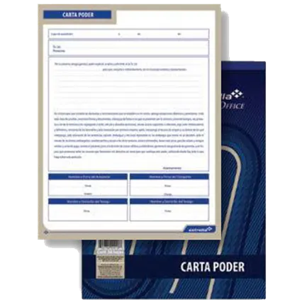 Estrella Block Carta Poder, 50 Hojas