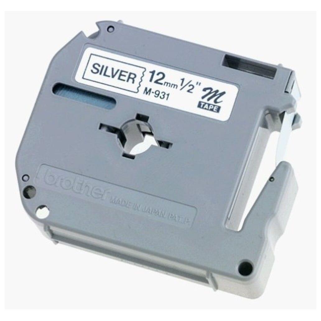 Cinta para Impresora de Etiquetas Brother M931 M Plata