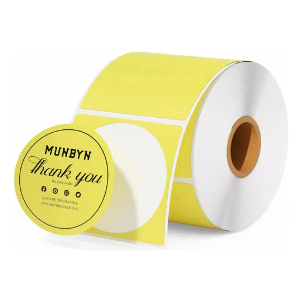 Etiquetas Térmicas Circulares Munbyn 2 Color 750 Unidades