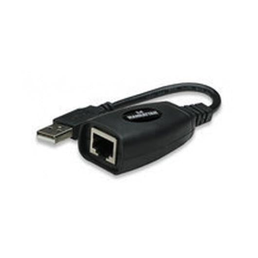 Manhattan Extensor de Línea USB, USB A y RJ45 Macho/Hembra, hasta 60m
