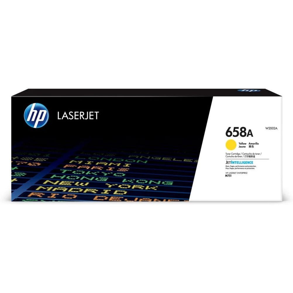 Cartucho de Toner HP 658A Amarillo , LaserJet Enterprise M751