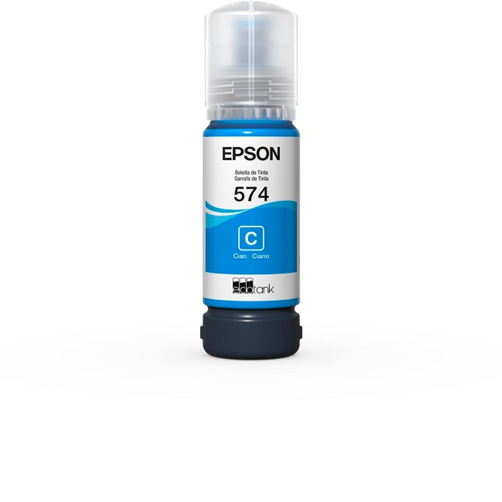 Tinta Epson T574 Color Cian Compatible con EcoTank L8050 L18050