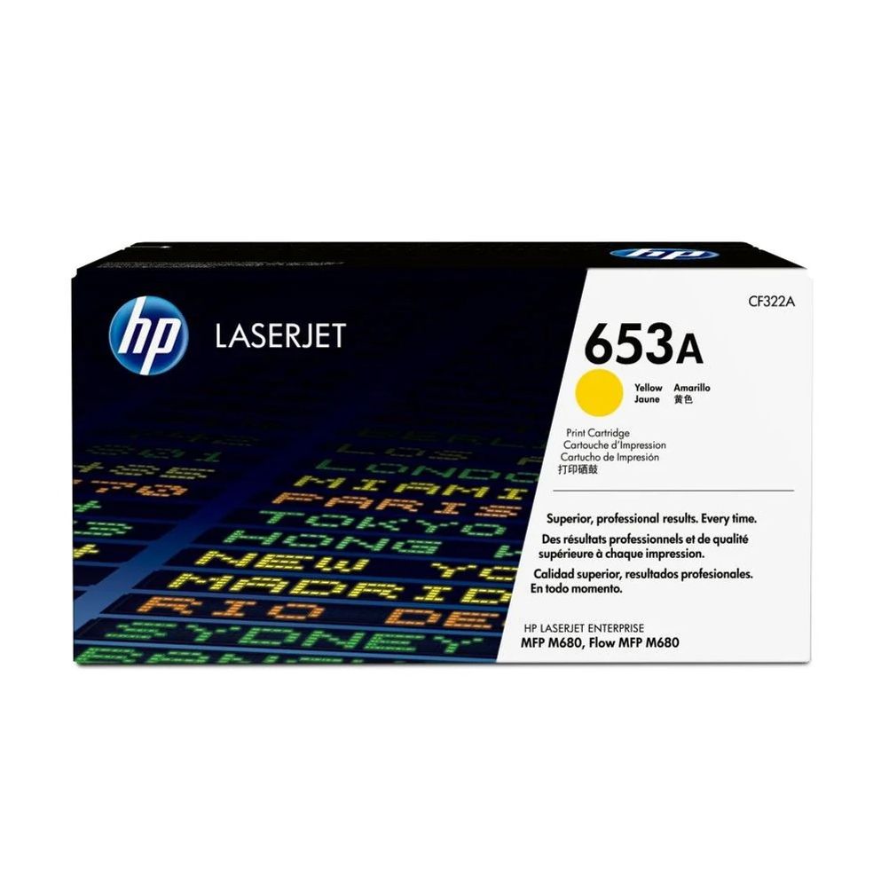 Cartucho de Toner HP 653A Amarillo 16500 Página(s) HP LaserJet Enterprise M680