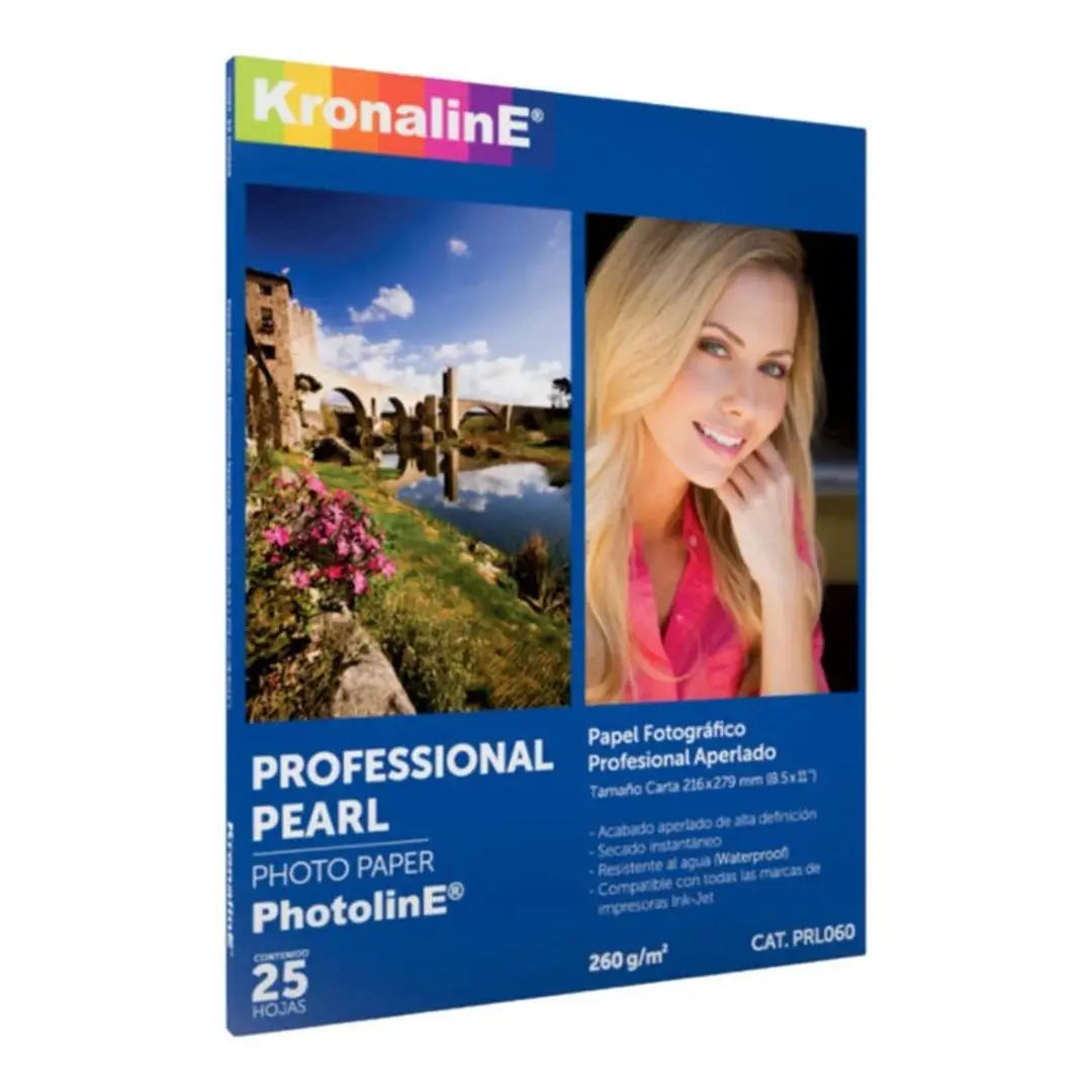 Papel Fotográfico Aperlado Inkjet Kronaline Carta 25 Hojas