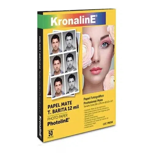 Papel Fotográfico Barita Mate Kronaline Carta Pb050 50 Hojas