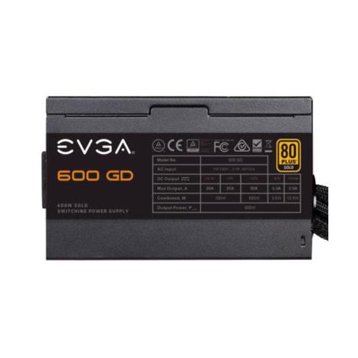 Fuente de Poder EVGA 600 GD 80 PLUS Gold, 24-pin ATX, 120mm, 600W