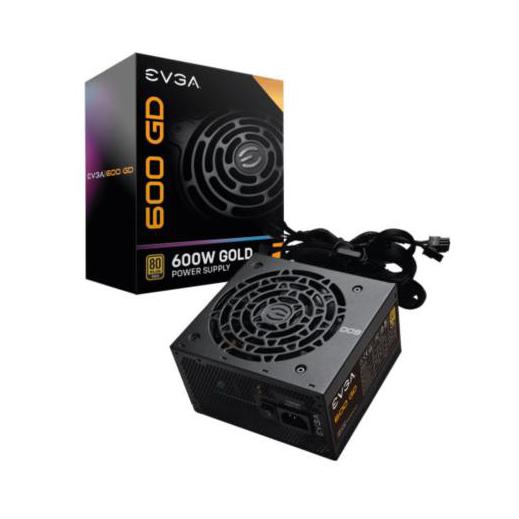 Fuente de Poder EVGA 600 GD 80 PLUS Gold, 24-pin ATX, 120mm, 600W